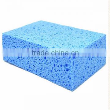 blue quadrate car wash sponge