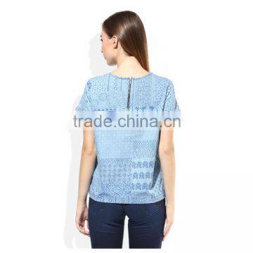 Daijun Oem Women 180g Polyester o Neck Best Quality Girl t Shirts Printed Designs photo-2