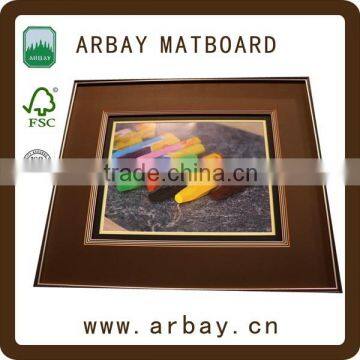 Wholesale 4ply 5x7 8x10 11x14 precut uncut colorful mat board mount board passepartout