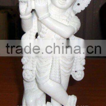 White Marble Krishna Statue