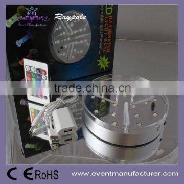 6"Remote Control Multicolor Led Wedding Crystal Centerpiece for Vase photo-2