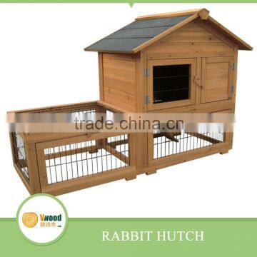 Wooden Rabbit hutch With Run Cage