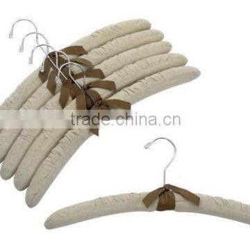 hot sale silk and satin clothes padded hanger