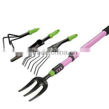 C&C Telescopic long handle garden tool garden telescopic garden tool set