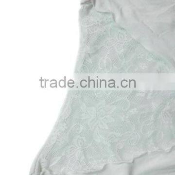 Sleeveless Cotton Tank Top Lace Joint for Ladies Leisure Homewear photo-4