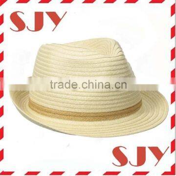 Summer beach women fedora straw hat for sale