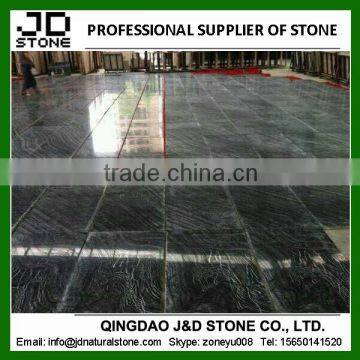 black tree marble hotel floor tile/ black marble floor tile