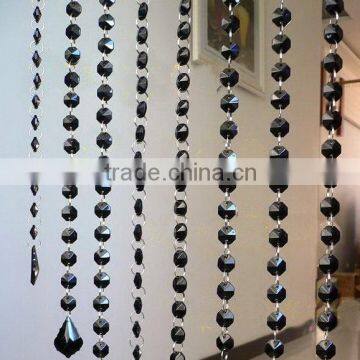 BC14 Wholesale Crystal bead curtain K9 crystal curtain hanging beads curtain handmade bead curtains for TV backgound