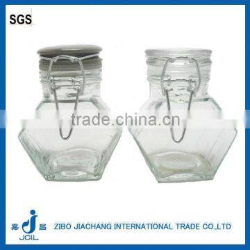 100ml mini rhombus glass seal jar