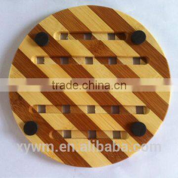 Bamboo Round Trivet Heat Pat--Jane photo-2