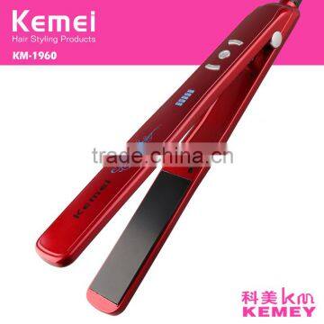 kemei1960 Beautiful Adjust Temperature Hair Straightening Electric Rechargeable Hair Straightener