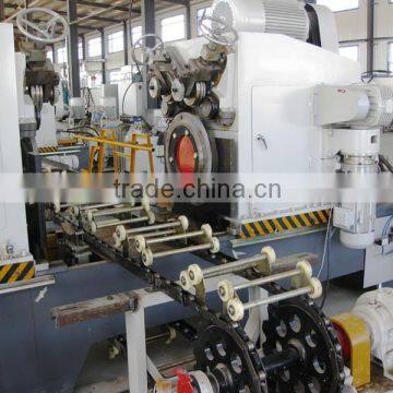 Mechanical edge-curling machine for 55 gallon steel drum production line