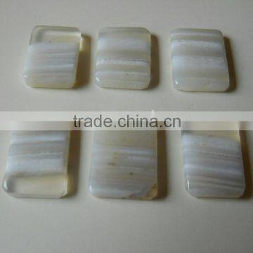 White Banded Onyx Palm Stones