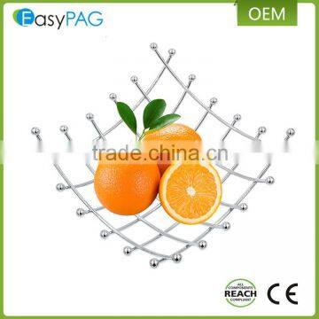 Home supplies modern design metal wire fruit basket