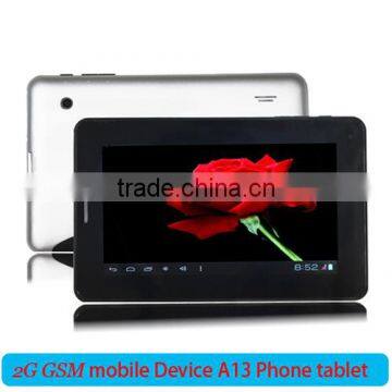 7inch tablet 2G/GSM/GPRS/EDGE Allwinner A13 Android OS