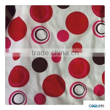 Stock CVC printed 10*10 canvas fabric for bags in china