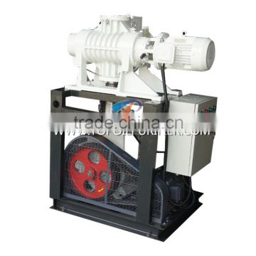 Double stage vacuum pump system for power transformer or other electric power equipment