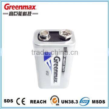 Metal Jacket Battery 9Volt 6F22