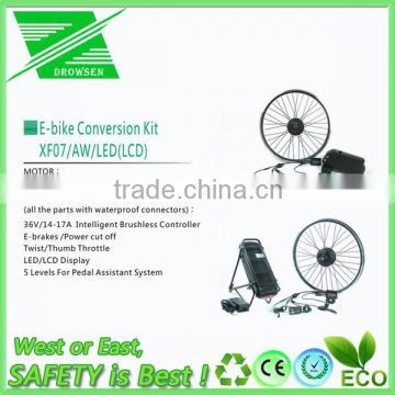 24V 36V 48V 180W 250W 350W 500W 1000W Ebike Conversion Kit with Battery