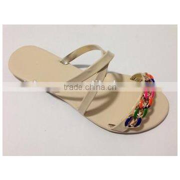 2015 new design fancy basic fashion flat sandals