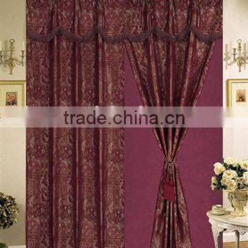 Yarn-Dyed Jacquard Curtain With Lining