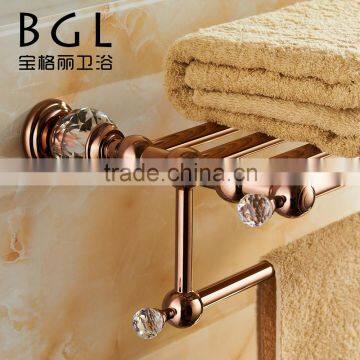 11320 rose gold finish bath rack for kitchen accessoires