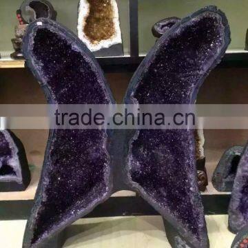 Beautiful Natural Quartz Crystal Amethyst Geode for Decoration photo-1