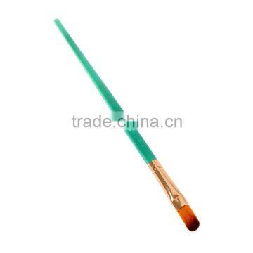 High Quality Professional Fine 6 Piece Acrylic Holder Handle Filbret Nylon Hair Oil Paint Brush Set