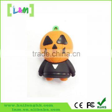 Hollaween gift Custom design Mr. Pumpkin 8gb pvc pen drive