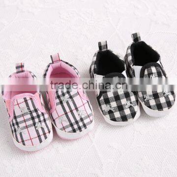 2016 hotsale newborn baby canvas shoes