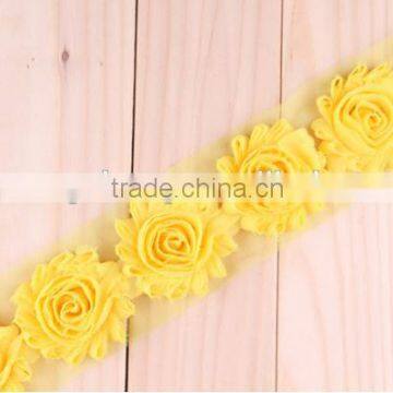 Multi colors 6cm chiffon flower for pearl center