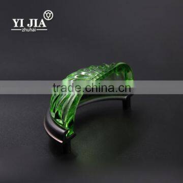 indoor crystal green round shape cabinet drawers glass handles