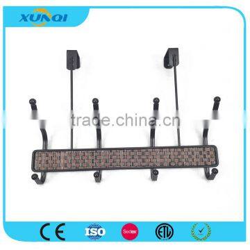Household Wall Mounted Woven Pothook with 4 Hooks Used in Bedroom, Kitchen and Bathroom XQ200304
