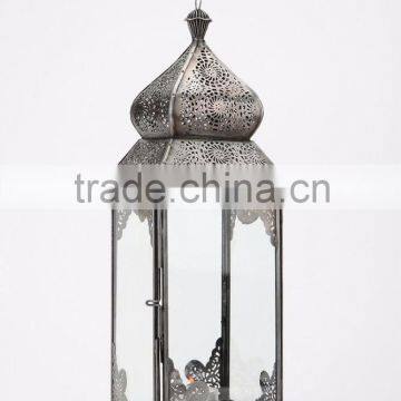 HANGING & TABLE TOP HAND MADE IRON MOROCCAN LANTERN,Mini Moroccan Glass Lantern