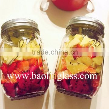 8oz 16oz Dressing preserve glass mason jar