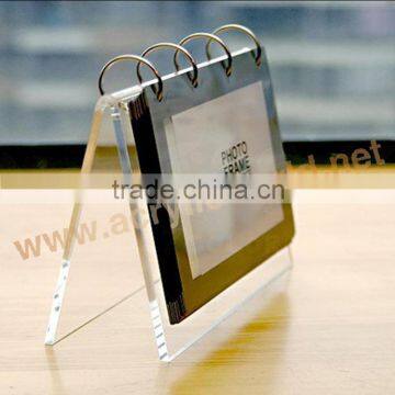 acrylic calendar holder with PVC sleeve