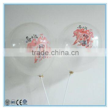 transparent latex balloons with full color printing