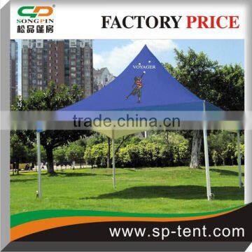 Pop up cheap 5x5m spring top tent with digital printing on whole roof