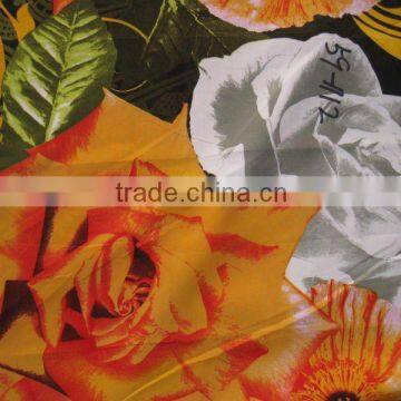 Vivid Floral Printing Polyester Fabric