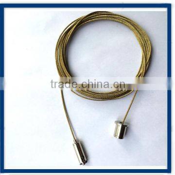 1.2mm Light Hanger Gold Cable with Zinc Nipples