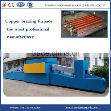 nitrogen atmosphere continuous mesh belt electric metallurgy copper brazing resistance furnace for sale