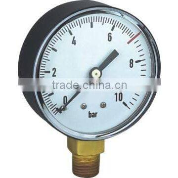 Bottom Oil Plastic Pressure Gauge