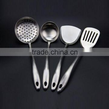 ALL stainless steel kitchenware / cook hot sell stainless steel stir shovel/Ladle/strainer/frying shovel 1pcs kitchenware S05