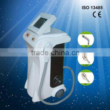 Skin Tightening 2013 Multi-Functional Beauty Tattoo Equipment E-light+IPL+RF For Vacuum Interrupter Painless