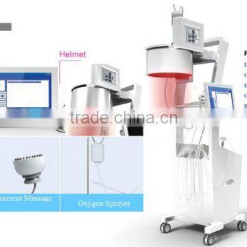 best selling and professional hair regrowth laser cap machine for hair loss treatment with skin analyzer