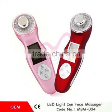 LED 3 Colors Photo-rejuvenation microdermabrasion Facial Beauty Care Massager