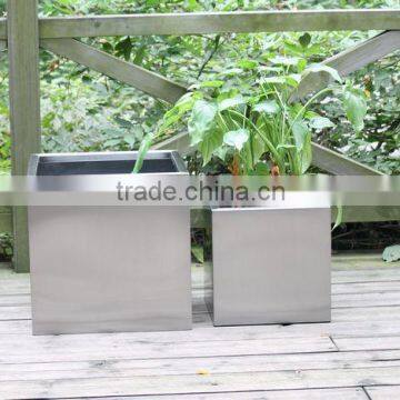 Fashion Design Bonsai Pot Stainless Steel Flower Container and Flowers Pots photo-4