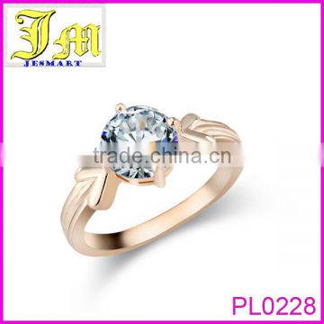 2014 Fashion Trend Elegant Diamond White Gold Ring Price Plain