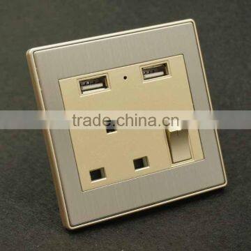 electrical wall plug socket usb with switched socket