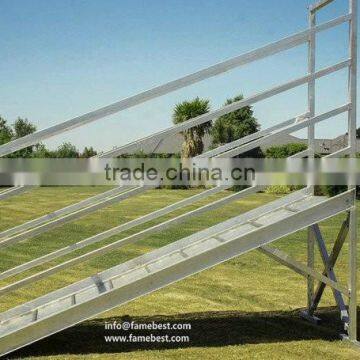 adjustable mobile cattle loading ramp